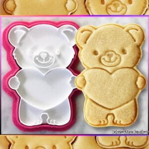 Teddy Bear Heart Cookie Cutter