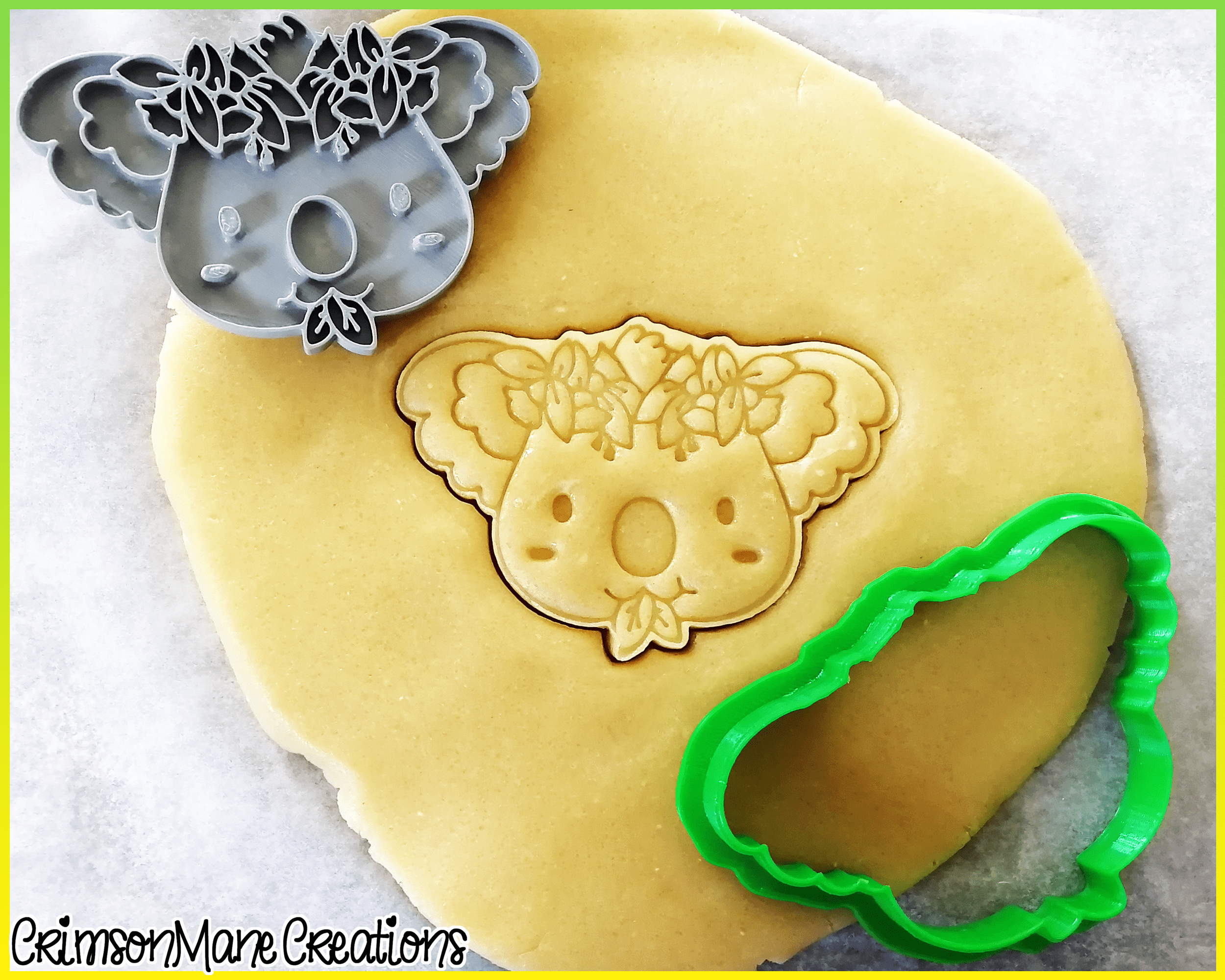 Koala Flower Crown Cookie Cutter - Image 3