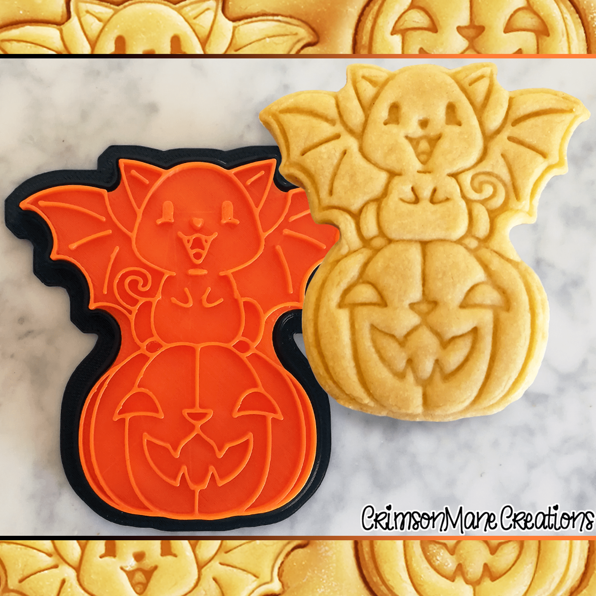 Halloween Cat Pumpkin Cookie Cutter